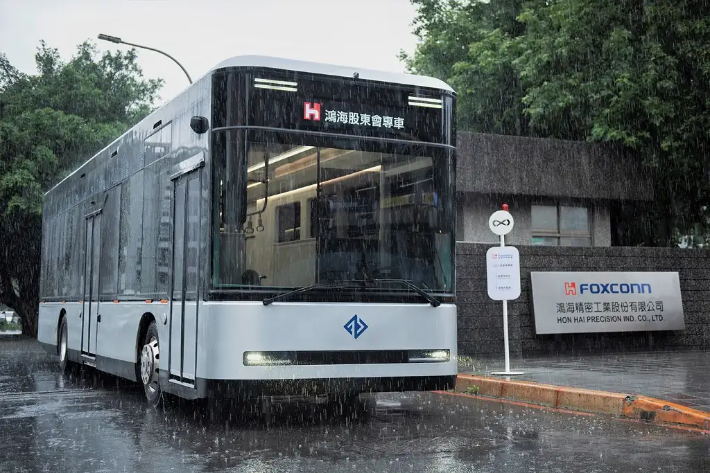 Mitsubishi Fuso та Foxconn представили назву та логотип для спільних автобусів Mitsubishi Fuso та Foxconn представили назву та логотип для спільних автобусів